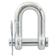 D Shackle, Pin Ø11mm, Jaw: 22mm