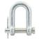 D Shackle, Pin Ø13mm, Jaw: 25.4mm