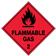 Safety Sign - Flammable Gas, 270 x 270mm