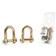 Agripak 2 pcs. D Shackle Pin 10mm Jaw 18mm