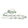 Pear Linch Pin, Chain & Cotter Pin Assembly, Pin Ø6mm 10 pcs.