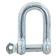 Screw Type D Shackle, Pin Ø10mm x 18mm Jaw
