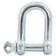 Screw Type D Shackle, Pin Ø12mm x 24mm Jaw