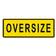 Oversize Sign - Metal, 1200 x 450mm (Hinged)