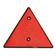 Triangle Reflector (Red) 150mm