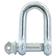 Screw Type D Shackle, Pin Ø22mm x 44mm Jaw