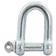 Screw Type D Shackle, Pin Ø25.4mm x 50mm Jaw