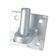 Gate Hanger - Bolt on, Plate size: 100mm x 100mm, Pin Ø19mm