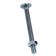 Metric Carriage Bolt and Nut, M10x180mm (DIN 601/934)