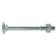 Metric Carriage Bolt and Nut, M12x75mm (DIN 601/934)
